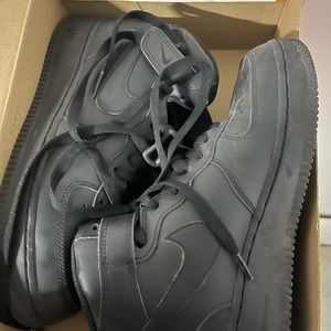 Nike Black High Top Air Forces
